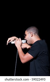 INDIANAPOLIS - AUGUST 13: Hip Hop/ Rap Artist Drake Performs On Stage At The Indiana State Fair On August 13, 2010 In Indianapolis, Indiana