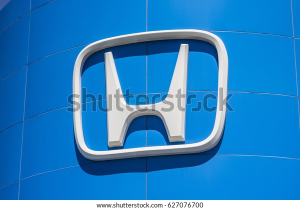 Indianapolis - Circa April 2017: Honda Motor Co. Logo\
and Sign. Honda Manufactures Among the Most Reliable Cars in the\
World V