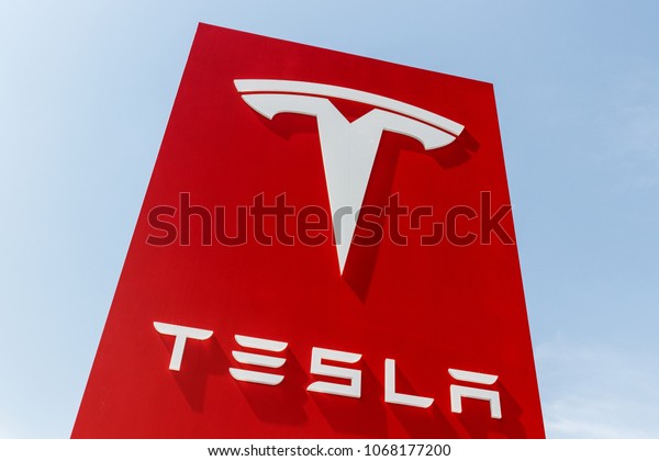 Indianapolis - Circa April 2018: Tesla Service Center. Tesla designs and manufactures the Model S and Model X electric sedan II