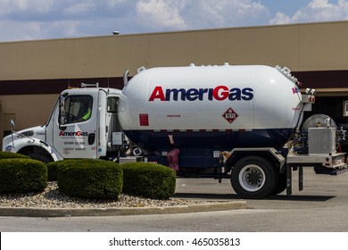 Indianapolis - Circa August 2016: AmeriGas Truck. AmeriGas Is A Propane Company Serving Residential, Commercial, Industrial, Agricultural And Motor Fuel Customers II