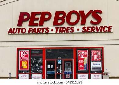 Indianapolis - Circa December 2016: Pep Boys Auto Parts Retail Location. Pep Boys Is A Full-service And Tire Automotive Aftermarket Chain I