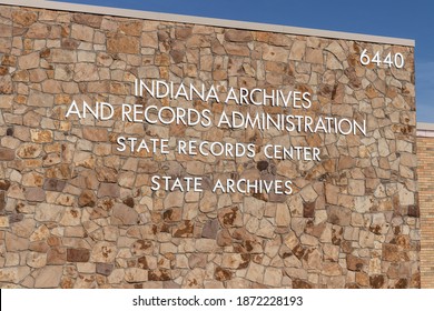 Indianapolis - Circa December 2020: Indiana Archives And Records Administration, State Records Center, And State Archives.