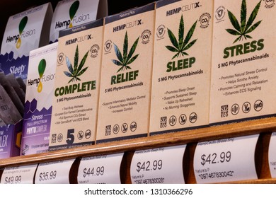 Indianapolis - Circa February 2019: HempCeutix health products with phytocannabinoids. The popularity of hemp as a medicinal product has skyrocketed II