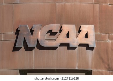 Indianapolis - Circa February 2022: NCAA National Headquarters. The National Collegiate Athletic Association regulates the sports and athletic programs of many universities.