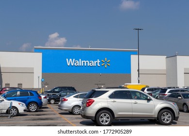 Indianapolis - Circa July 2020: Walmart Retail Location. Walmart Introduced Its Veterans Welcome Home Commitment And Plans On Hiring 265,000 Veterans.