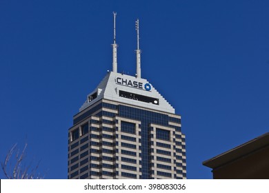 Indianapolis - Circa March 2016: Chase Bank. Chase Is The U.S. Consumer And Commercial Banking Business Of JPMorgan Chase I