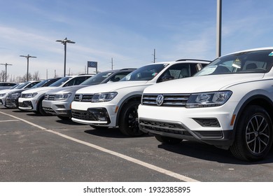 Indianapolis - Circa March 2021: Volkswagen Cars and SUV Dealership. VW is among the world's largest car manufacturers.