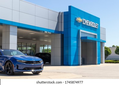 Indianapolis - Circa May 2020: Chevrolet Automobile Dealership. Chevy Is A Division Of General Motors.