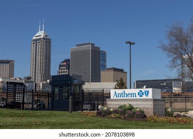 Indianapolis - Circa November 2021: Anthem World Headquarters. Anthem Is The Largest For-profit Managed Health Care Company In The Blue Cross Blue Shield Association.