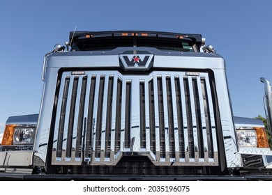 Indianapolis - Circa September 2021: Western Star Heavy Duty 4700SB Dump Truck. Western Star Is Owned By Daimler Trucks North America.