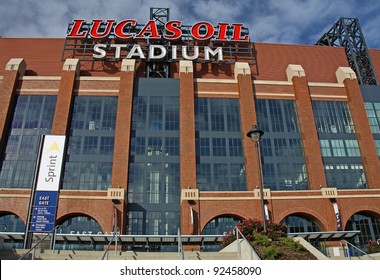 INDIANAPOLIS - DEC 1: Lucas Oil Stadium Home Of The Indianapolis Colts Will Be Host Stadium For Super Bowl XLVI December 1, 2011 In Indianapolis, IN