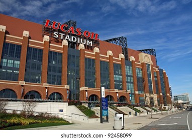 INDIANAPOLIS - DEC 1: Lucas Oil Stadium Home Of The Indianapolis Colts Will Be Host Stadium For Super Bowl XLVI December 1, 2011 In Indianapolis, IN