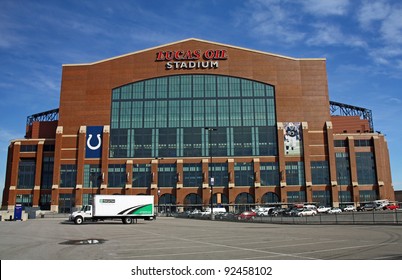 INDIANAPOLIS - DEC 1: Lucas Oil Stadium Home Of The Indianapolis Colts Will Be Host Stadium For Super Bowl XLVI December 1, 2011 In Indianapolis, IN