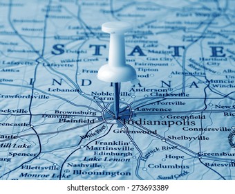 Indianapolis  destination in the map