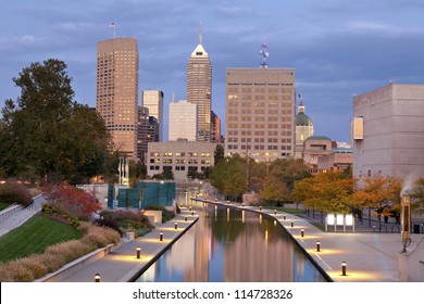 Indianapolis. Image of downtown Indianapolis, Indiana in autumn.
