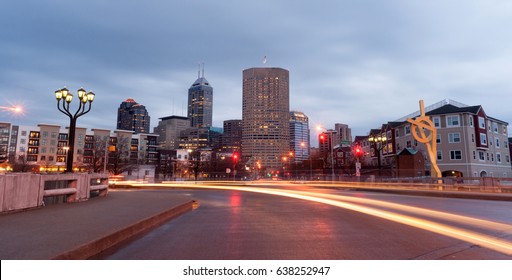 Indianapolis Indiana Capital City Marion County Downtown Skyline