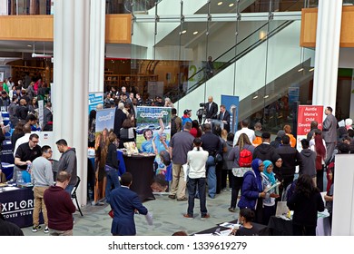 INDIANAPOLIS, IN - MARCH 2019: Mayor Joe Hogsett Delivering A Speech At The 