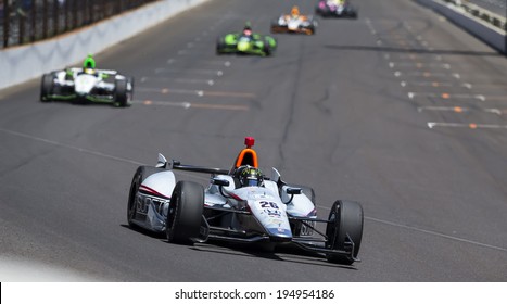 Indianapolis, IN - May 25, 2014:  NASCAR driver, Kurt Busch (26), runs the 98th annual Indianapolis 500 at the Indianapolis Motor Speedway in Indianapolis, IN.  
