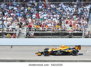 INDIANAPOLIS, IN - MAY 30: Indy Car Driver Simona De Silvestro Is Running In The Indy 500 Race May 30, 2010 In Indianapolis, IN