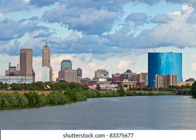Indianapolis skyline.
