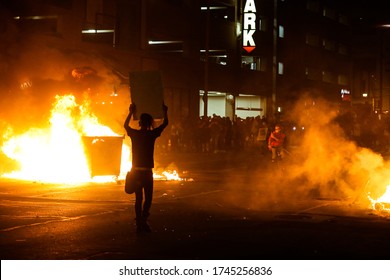 INDIANAPOLIS, IN / USA -May 30, 2020 - George Floyd Protest Turns into Riot, Indianapolis.
