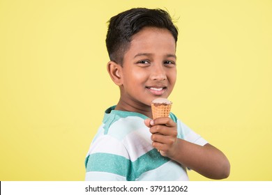 Indianasian Cute Little Boy Eating Ice Stock Photo 379112062 | Shutterstock