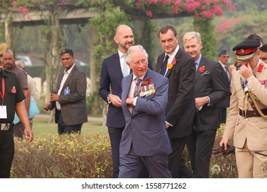 INDIA-NOVEMBER,13 2019:  Prince Charles Marked His Presence In India And Paid Homage To The Martyrs Of World War At Delhi War Cemetery In New Delhi On Wednesday
