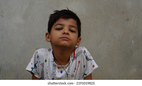 India,Rajasthan,Reengus,june2022,portrait Of Little Indian Boy