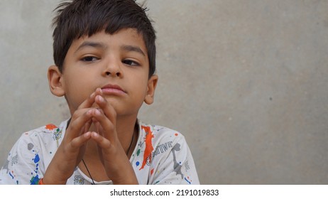 India,Rajasthan,Reengus,june2022,portrait Of Little Indian Boy