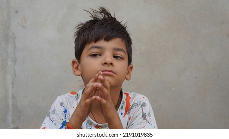 India,Rajasthan,Reengus,june2022,portrait Of Little Indian Boy