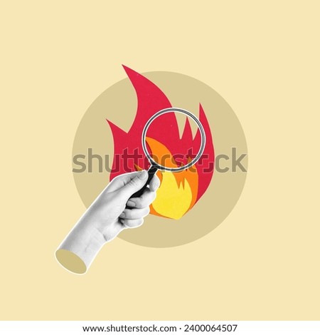 Indicator, inspection, fire monitoring, fire fighting, magnifying glass, firefighter, conflagration, forest fires, Safety, Fire, Examine, Prevention, Discovery, Magnifying glass, Optical instrument