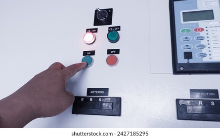 Indicator and switch control on panel control relay protection.