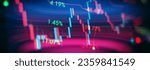 indicators including volume analysis for professional technical analysis on the monitor of a computer.