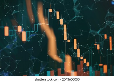 indicators including volume analysis for professional technical analysis on the monitor of a computer. Fundamental and technical analysis concept. - Shutterstock ID 2043600050