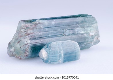 Indicolite tourmaline crystals from Minas Gerais, Brazil 