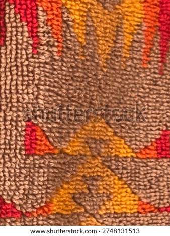 Indigenous pattern inspired abstract geometric background with colourful cultural motif design