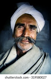 Indigenous Senior Indian Man Looking At The Camera Concept