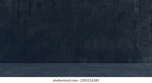Indigo Blue Grey Background Texture Dark Black Abstract Wall Floor Grunge Navy Color Grunge Pattern Solid Indigo Paint Pattern Scene Cement Concrete Luxury Modern Backdrop Minimal Room Kitchen Table. Stock fotografie