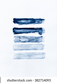 Indigo Watercolor Swatches