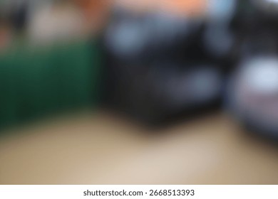 Indistinct forms within a blurry image project ambiguous colors and shapes creating a softened background effect for abstract interpretation.