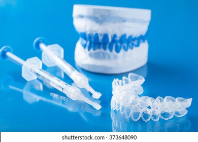 Individual Set For Teeth Whitening Silicone Tray Syringe