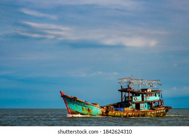 Indonesia,  Belawan - 09 October, 2020 : Loading And Unloading Activities At The Port Of Belawan