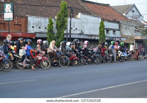 Indonesia, Central Java, Batang Regency,\
July 02, 2017. Density of traffic on the Eid\
holiday.