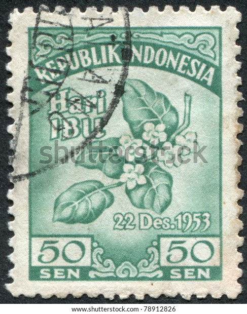 Indonesia Circa 1953 Stamp Printed Indonesia Stock Photo Edit Now