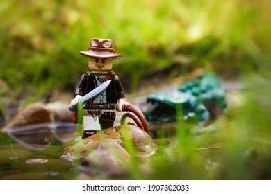 Indonesia, Jan 29, 2021. Lego Indiana Jones In Adventure . Lego Minifigures Are Manufactured By The Lego Group