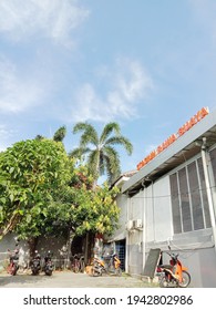 Indonesia - March 16 2021 : A Nameplate Train Station