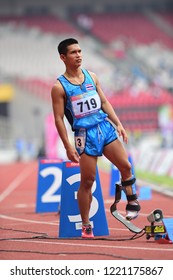 INDONESIA, October 6-13, 2018 : Para Athletics From Thailand In Action During  In Asian Para Games 2018 At JAKARTA, INDONESIA