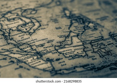 Indonesia on the map background