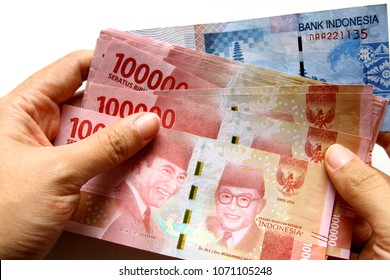 Indonesia Rupiah Banknote Rupiah Official Currency Stock Photo ...