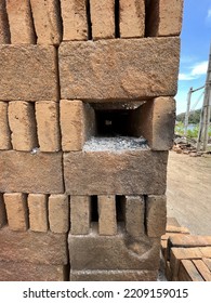 Indonesia,Lombok,September 02.2022 This Is Brick Making Process,through The Combustion Process